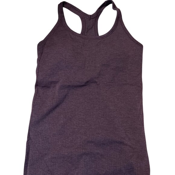 Lululemon Ebb To Street Tank Light Support B/C Cup Racerback Sequoia Ribbed - Picture 2 of 3